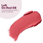 Typsy Beauty Twist & Pout Lipstick & Lip Liner I Lipstick with Matching Liner for Defined Lips I Left on Red | Matte Finish & Contoured Lip Effect I Maroon Red | Korea Made | Paraben Free 0.75 + 0.16g - Image 2
