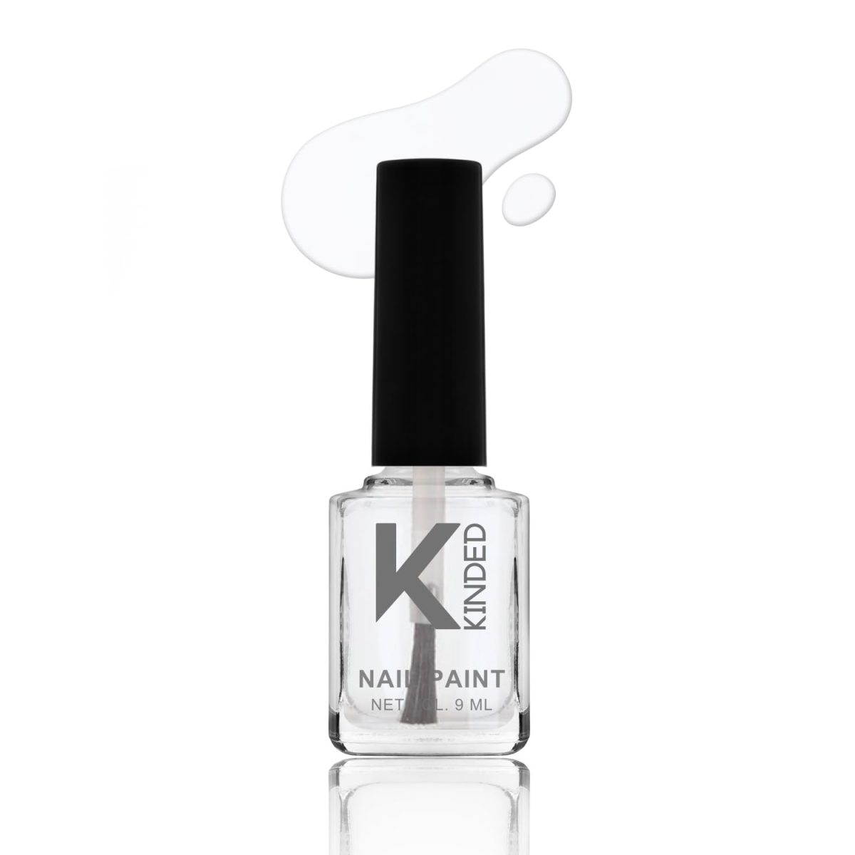 KINDED Nail Paint Long Lasting Lacquer Quick Drying Nail Polish Enamel for Girls Women With One Coat Single Stroke Application (9 ml, Glossy Finish, Shade 28 Old School Top & Base Coat)