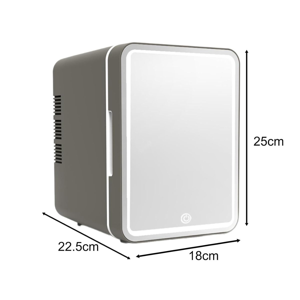 ARTISOUL® Mini Small Fridge 4L with Light Mini Refrigerator for Dorm Room Home Bedroom Gray | Major Appliances | Refrigerators & Freezers | Mini Fridges - Image 3