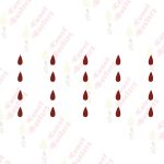 Comet Busters Basic Maroon Tear Drop Bindis (3 mm) (BIN786PACK) (BIN786-3) - Image 5