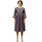 BIBA Women Cotton A-Line Printed Dress - Image 5