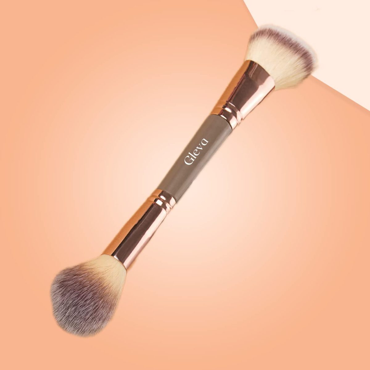 Gleva Multipurpose Kabuki Makeup Brush Dual-Ended Foundation Brush Concealer Brush Flawless Brush Ideal for Liquid Foundation, Cream, Powder, Blending, Buffing, Concealer (Brown) - Image 8