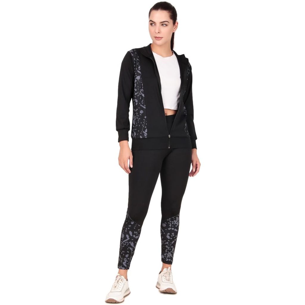 Benzos Women's Body Fitted Gym Running Sports Track Suit | Regular Casual Fit | Track Suit for Girls & Women | Fabric - Polyester