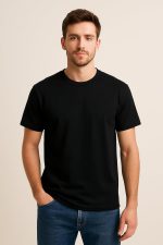 Natika Men's Cotton Regular Fit T-Shirt – Soft Breathable Half Sleeve Round Neck Tee for Casual, Gym & Travel - Image 2