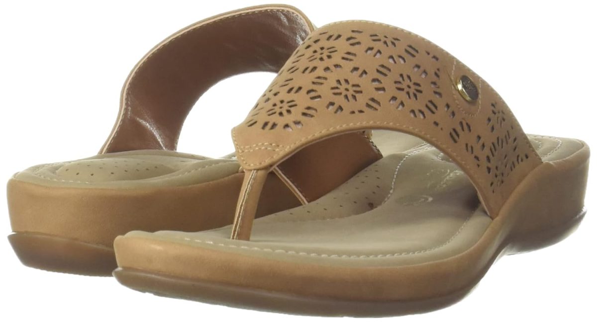 Bata Comfit womens CONCORDIA TAN Flats - 7 UK (5713003) - Image 2