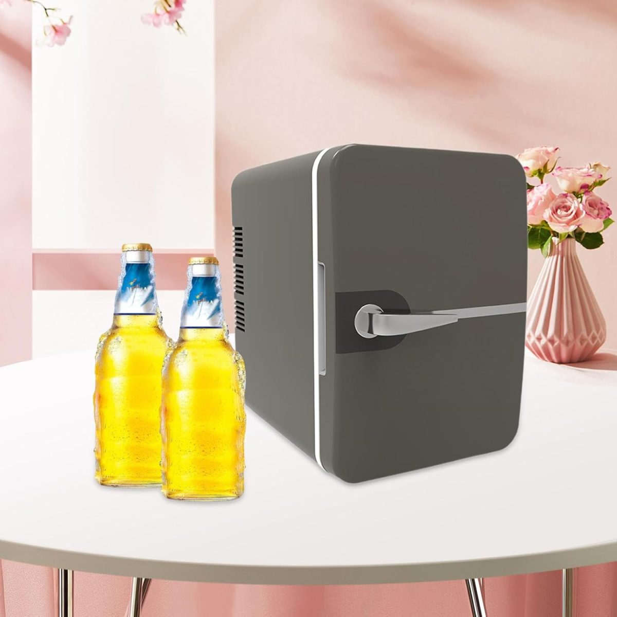 ARTISOUL® Mini Fridge 6L/8 Can Small Refrigerator Compact Refrigerator for Office Car Grey | Major Appliances | Refrigerators & Freezers | Mini Fridges - Image 5