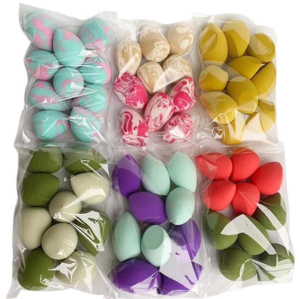 Zirak Multi Color Women's Makeup Beauty Sponge Blender for Foundation, Cream, and Powder – Latex-Free Cosmetic Puff (Multicolor – Pack of 1)