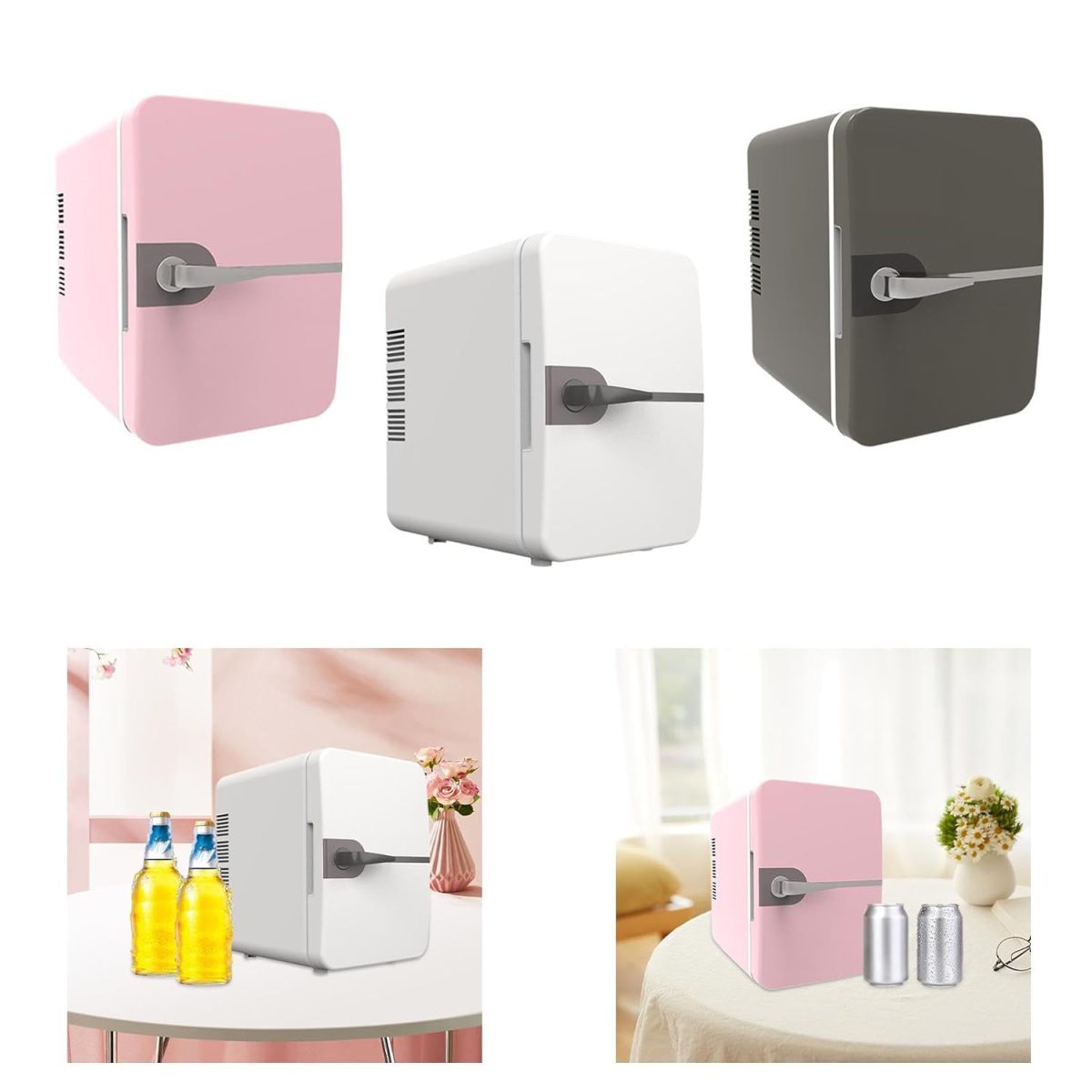 ARTISOUL® Mini Fridge 6L/8 Can Small Refrigerator Compact Refrigerator for Office Car Pink | Major Appliances | Refrigerators & Freezers | Mini Fridges - Image 5