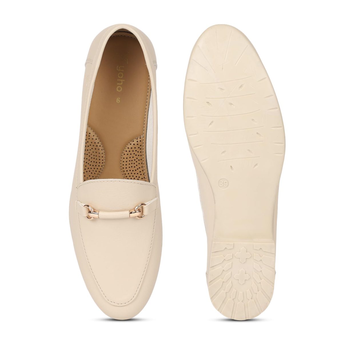 YOHO Bliss Comfortable Slip On Formal Loafer for Women | Stylish Fashion Moccasins Range | Cushioned Footbed Finish | Flexible | Style & All-Purpose | Formal Office Wear Shoe - Image 3