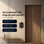 Qubo Smart Wi-Fi Video Doorbell Pro 2K from Hero Group | Instant Phone Visitor Video Call | Intruder Alarm | 3MP 1296P Resolution | 2-Way Talk - Image 2