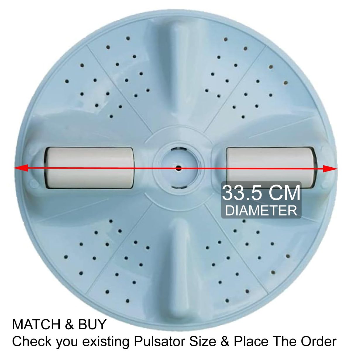 FUSION STAR Pulsator Round Shaft Suitable for Samsung Top Load Fully Automatic Washing Machine Replacement Parts (Match & Buy) (Pack of 1) - Image 6