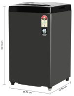 Godrej 7.5 Kg 5 Star In Built Heater With Germshield Technology Fully-Automatic Top Load Washing Machine (WTEON MGNS 75 5.0 FDTG MTBK, Metallic Black, With Toughened Glass lid) - Image 3