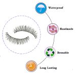 YUISI 10 Pairs of False Eyelashes, Eyelashes Natural Look Reusable, Wispy Handmade Fake Eyelashe, 3D Fluffy Lashes for Bridal & Festivals (Black-M14) - Image 3
