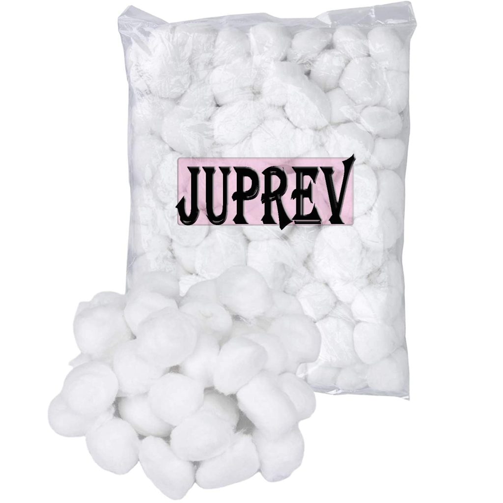 JUPREV Cotton Balls For Face Cleansing & Makeup Removal Eye, Face Makeup and Nail Paint Remover Safe can be used for babies 50 pcs