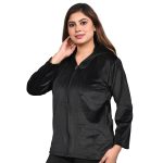 Kripto Katrox Clothing Women's Winter Wear Velvet Hooded Neck Sweatshirt - Image 4