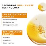 Hyphen 18% Brightening + 20% Collagen Face Serum | Double Serum with 11% Mandarin 5% Niacinamide 2% PGA & Bakuchiol | Brightening & Collagen Boost | Dark Spots & Melanin Reduction | All Skin Type-50ml - Image 3