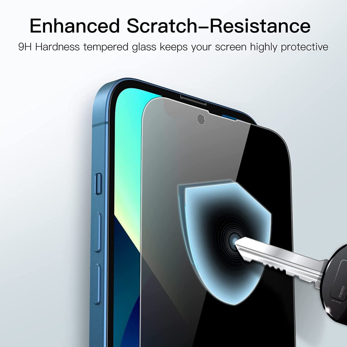 OpenTech® Privacy Tempered Glass Screen Protector Compatible for iPhone 13/13 Pro / 14 / 16e (6.1 Inches) with Edge to Edge Coverage and Easy Installation kit - Image 7