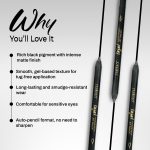 Maliao Waterproof Jet Black Kajal | Smudge-Proof | Creamy & Smooth Application | Long-Lasting Formula | Intense Bold Color | Ideal for Sensitive Eyes,1.2g - Image 2