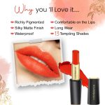 Coloressence Intense Long Wear Lip Color Non Sticky Long Lasting Moisturising Glossy Lipstick - Temptation, 3.3G - Image 2