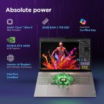 Lenovo Yoga Pro 9 Intel Evo Core Ultra 9 185H Built-in AI 16"(40.6cm) 3.2K IPS 165Hz Touchscreen Laptop (32GB/1TB SSD/NVIDIA RTX 4050 6GB/Win11/MSO 21/5.0MP+IR Cam/3 Mon GamePass/Grey/2Kg), 83DN004VIN - Image 3