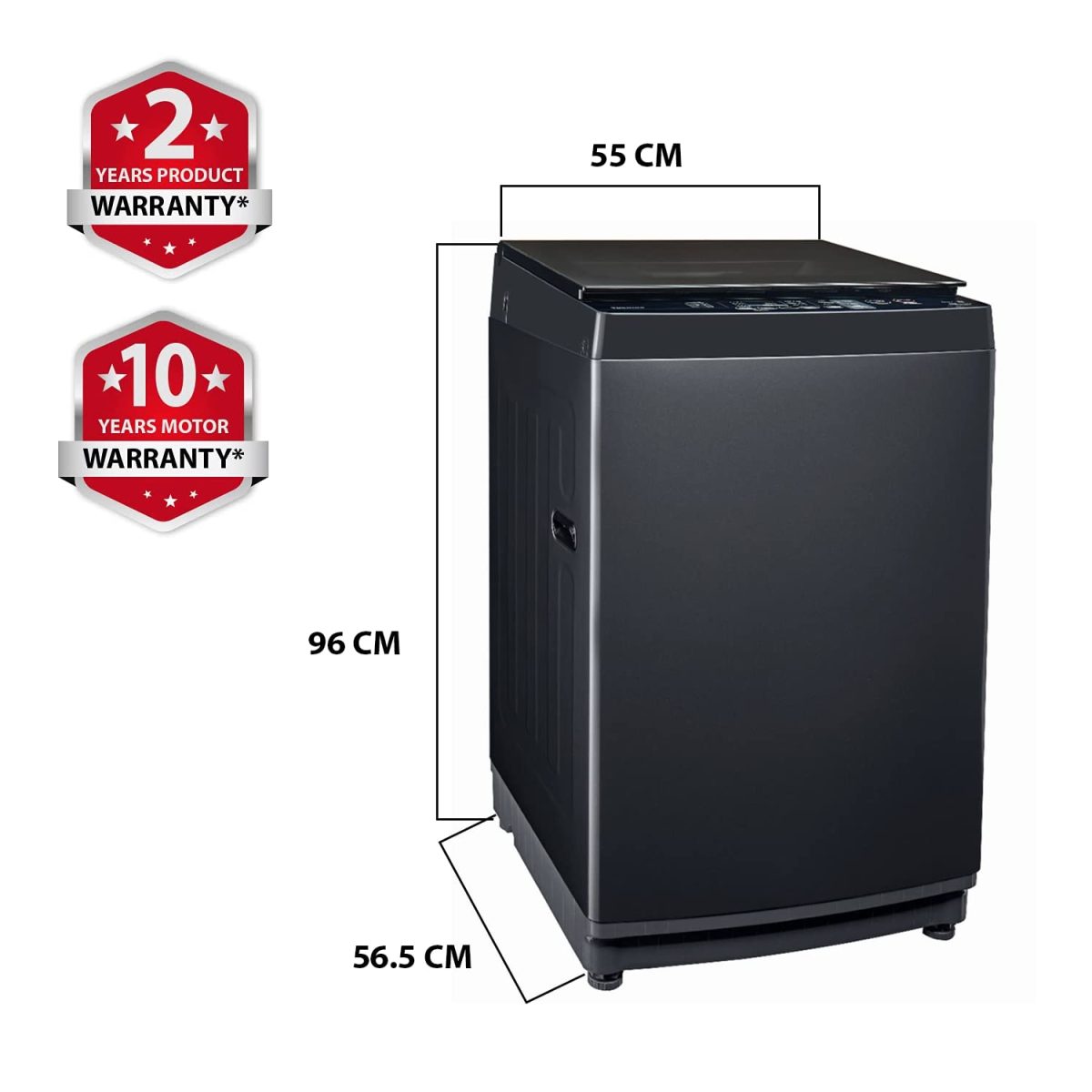 Toshiba 10.5 5 Star KG DD Motor Fully Automatic Topload Washing Machine (AW-DUK1150H-IND(SK), Silver) - Image 6
