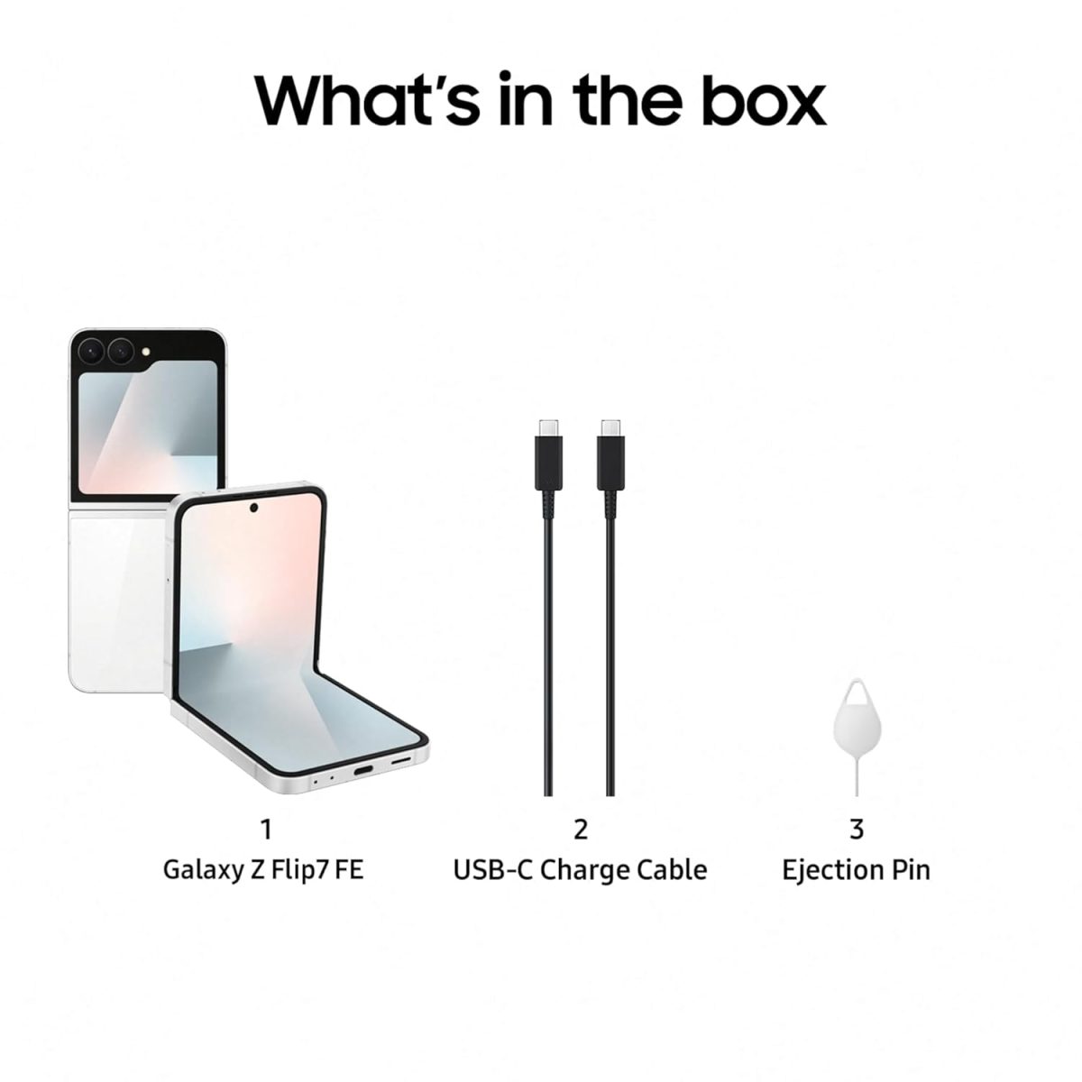 Samsung Galaxy Z Flip7 FE 5G Smartphone with Galaxy AI (White, 8GB RAM, 128GB Storage), Ultra Sleek Compact Design, 50MP High-Resolution FlexCam, Long-Lasting 4000 mAh Battery, All-New One UI 8 - Image 5