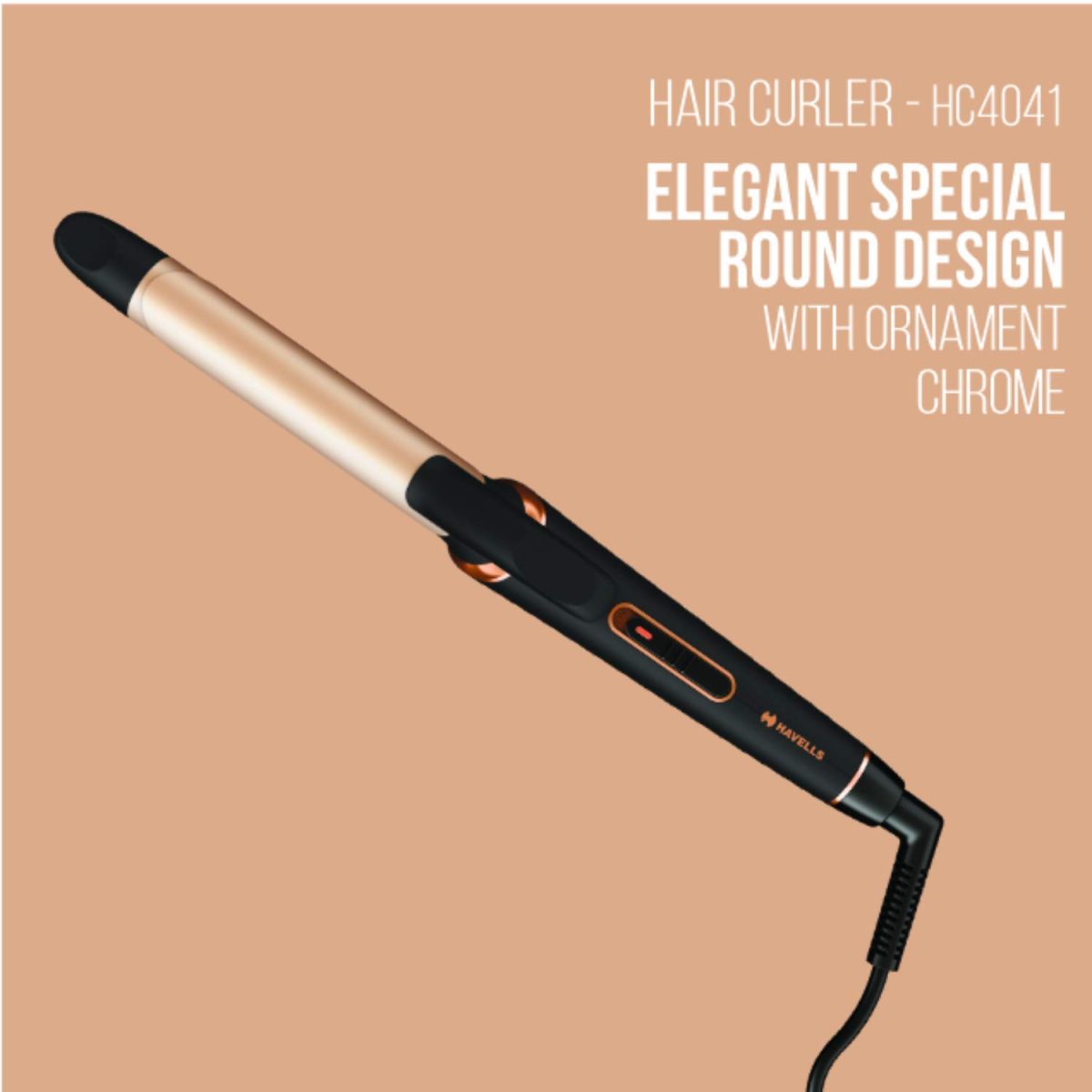 Havells HC4041 25mm Hair Curler for Long-Lasting Curls (Black) - Image 5