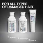Redken Acidic Bonding Concentrate Leave In Conditioner With Citric Acid, 150 ml | Professional Bond Repair Treatment & Heat Protectant For Dry, Damaged, Coloured and Frizzy Hair | For Men & Women - Image 5