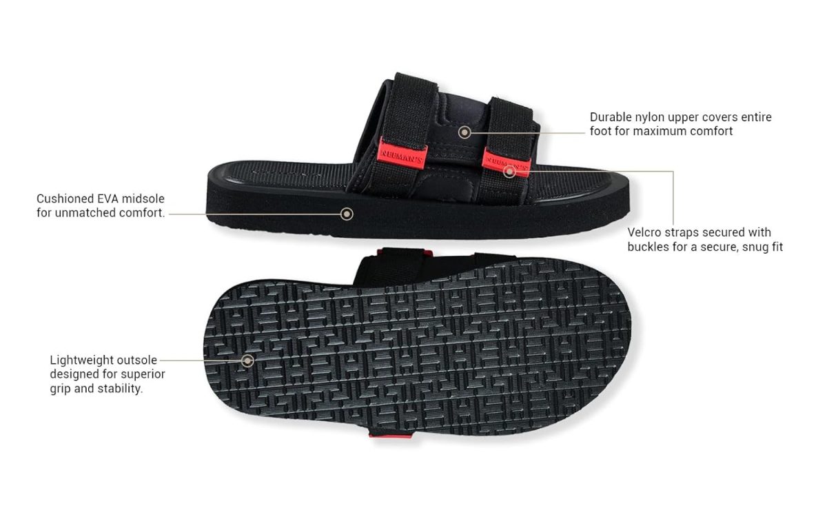 Neeman's Breezy Fluff Sandals for Men | Durable nylon upper with Cushioned EVA upper | Comfortable, Flexible & Lightweight - Image 6