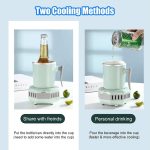 36℉～60℉ Electric Beverage Cup Cooler for Home/Office, Desktop Mini Fridge Quick Cooling Cup Drink Chiller for Beer Juice Milk Coffee - Image 2