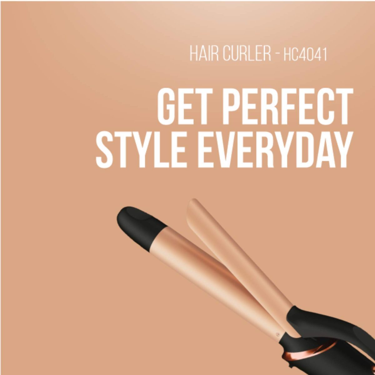 Havells HC4041 25mm Hair Curler for Long-Lasting Curls (Black) - Image 3