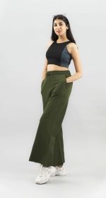 Imperative Women High Waist Regular Fit Cotton Flared Trackpant for Women and Girls. - Image 5