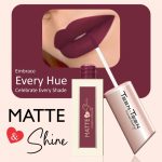 TEEN TEEN Matte & Shine Liquid Lipcolor Lipstick Waterproof | Soft Swipe, Longer Stay | Curelty Free, Highly Pigmented | Longwearing & Long Lasting, Maroon, 4ml - Image 4
