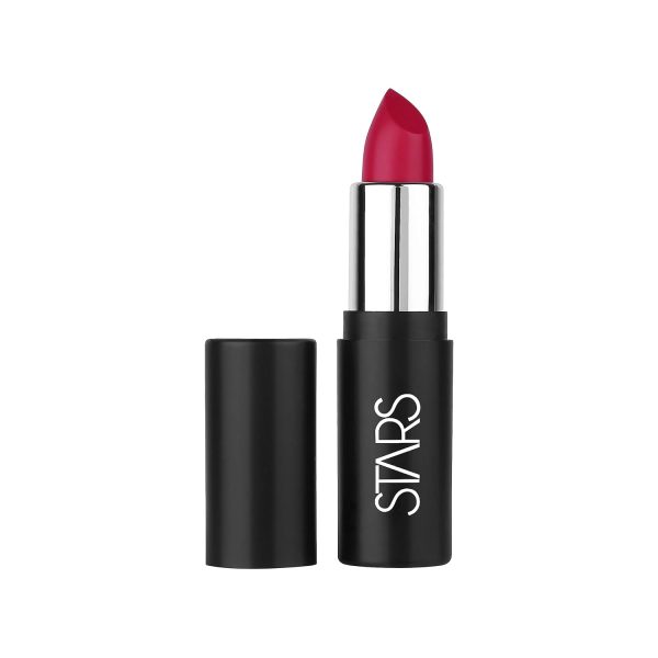 Stars Cosmetics Lush Lipstick Heavily Pigmented Vibrant Long Lasting Full Coverage Light Weight Soft Creamy waterproof Semi Matte Finish For Girl & Women (No.9 Deep Red) 4.2g