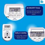 Blackt Electrotech BT41P 230V 10A Digital Programmable Timer Socket Plug – 24x7 Electronic Outlet for Automated Lights, Energy Saving & Home Appliances - Image 6
