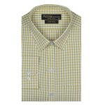 ACCOX Men's Breathable Cotton Long Sleeves Regular Fit Checkered Formal Shirt for Men (GCR335)