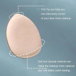 Feelhigh Mini Finger Powder Puff 6 pcs Finger Makeup finger beauty blender Sponges, Mini Soft Cosmetic Finger Puff, Perfect for Foundation, BB Cushion, Cream, Concealer - Image 2