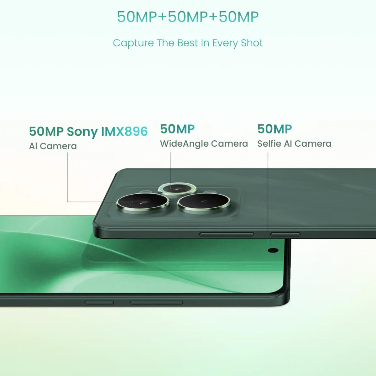 realme 15 Pro 5G Smartphone 12+256GB Green,4K 60FPS,144Hz HyperGlow 4D Curve Display,7000mAh Battery,80W SuperVOOC, Camera Triple 50MP, Snapdragon 7 Gen 4, IP69 - Image 8