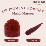 PURENSO Select - Lip Pigment Powder - Glossy, Magic Maroon (10G X 1 Jar) - Image 5
