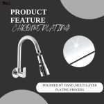 10X Rotatable Brass Kitchen Sink Tap ST-41023 Rotatable Neck Triple Flow 3 Function Shower Flow/Foam Flow/Anit Splash Wall Mount…Wall Mount Chrome Plate - Image 7