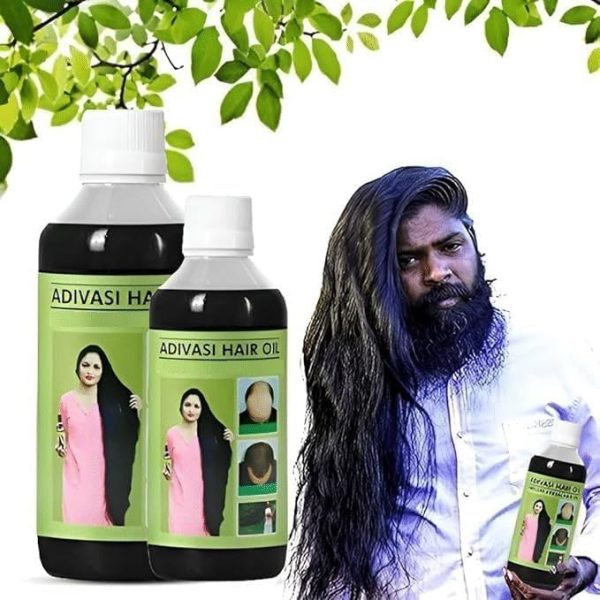 Adivasi hair oil original 500 ml, Original Adivasi Hair Growth Oil 500Ml For Hair Fall | With Onion, Rosemary, Castor, Amla, Almond, Coconut, Brahmi & Bhringraj Oil | For Men & Women (250ml Pack of 2)