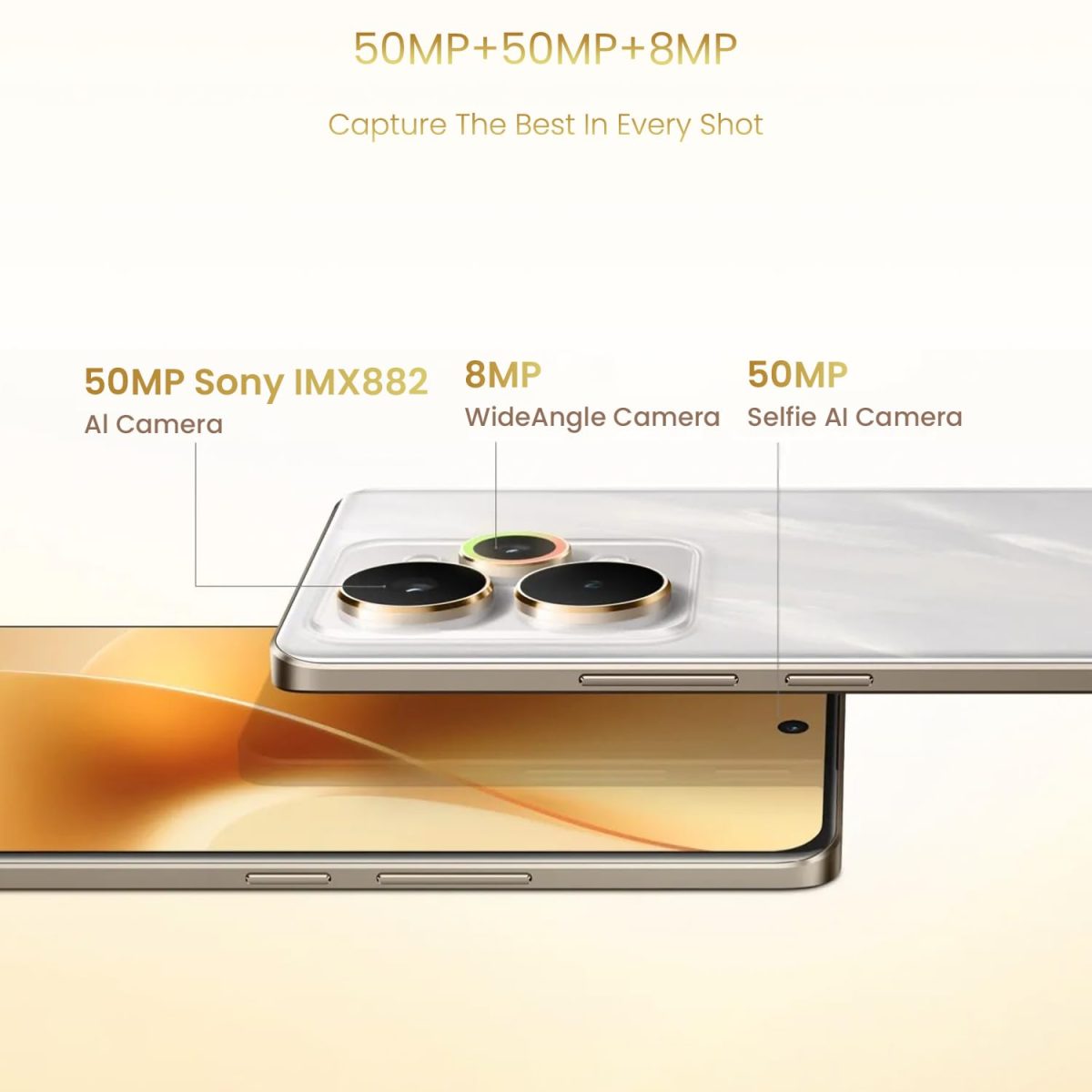 realme 15 5G Smartphone 8+256GB Silver,144Hz HyperGlow 4D Curve Display,7000mAh Battery,80W SuperVOOC,Dual 50MP 4K Cameras,Dimensity 7300+ Chipset,IP69 - Image 8