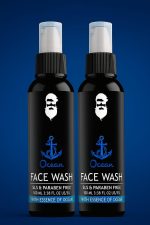 Ocean for Men, Fights Acne & Pimple, Brighten Skin, All Skin Types Face Wash 100ML (200 ml) - Image 2
