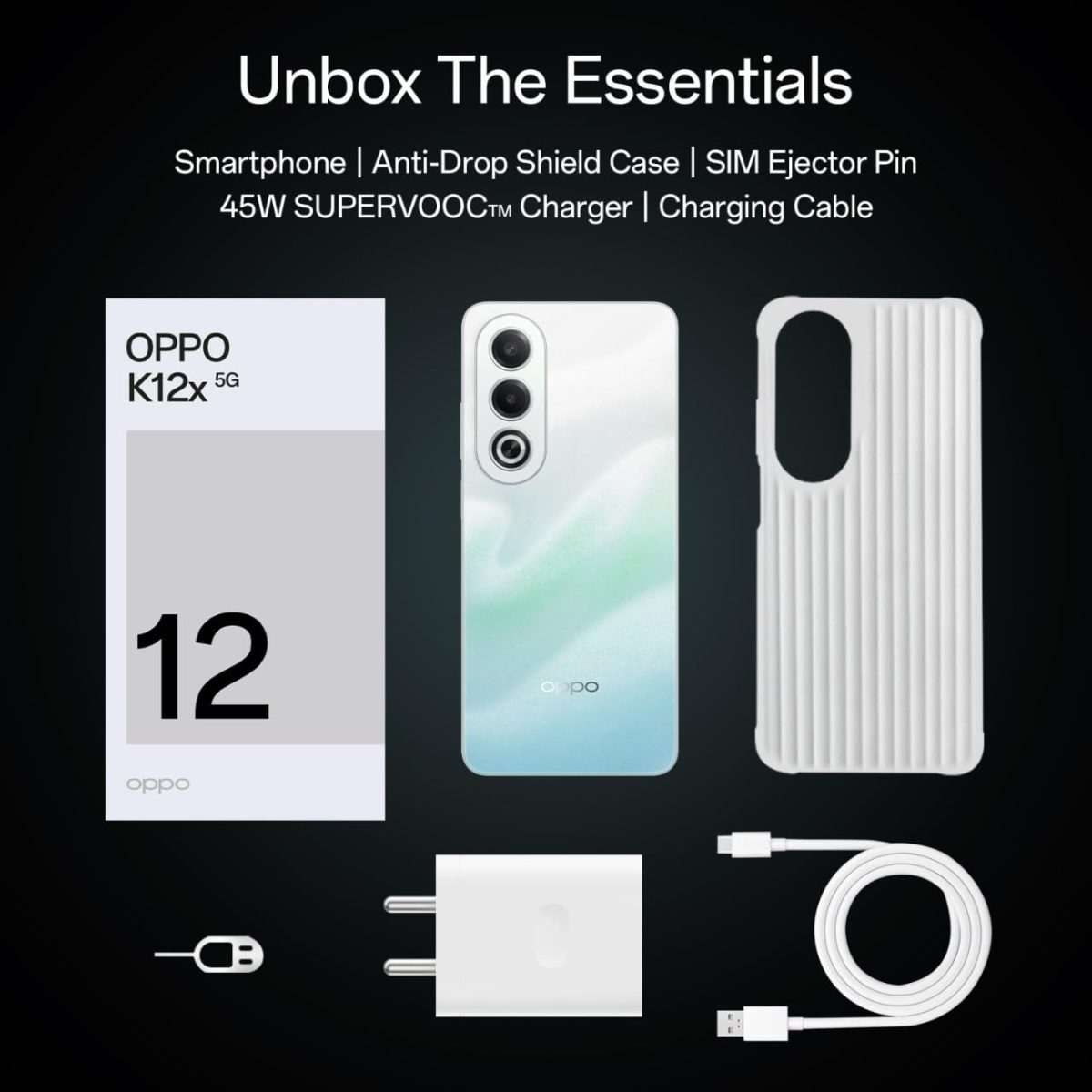 Oppo K12x 5G Smartphone (8GB RAM + 256GB Storage) | 16.94cm LCD Display, 5100mAh Battery | 45W SUPERVOOC Flash Charge | 360° Damage-Proof Armour Body | Charger in The Box (Breeze Blue) - Image 8
