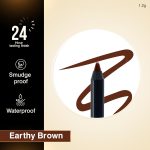 Auric Intensiv Kajal Pencil (1.2g) I Long Lasting, Water Proof, Smudge Proof, Hypoallergenic, Easy-to-apply I Ophthalmologically Tested I (Earthy Brown) - Image 2