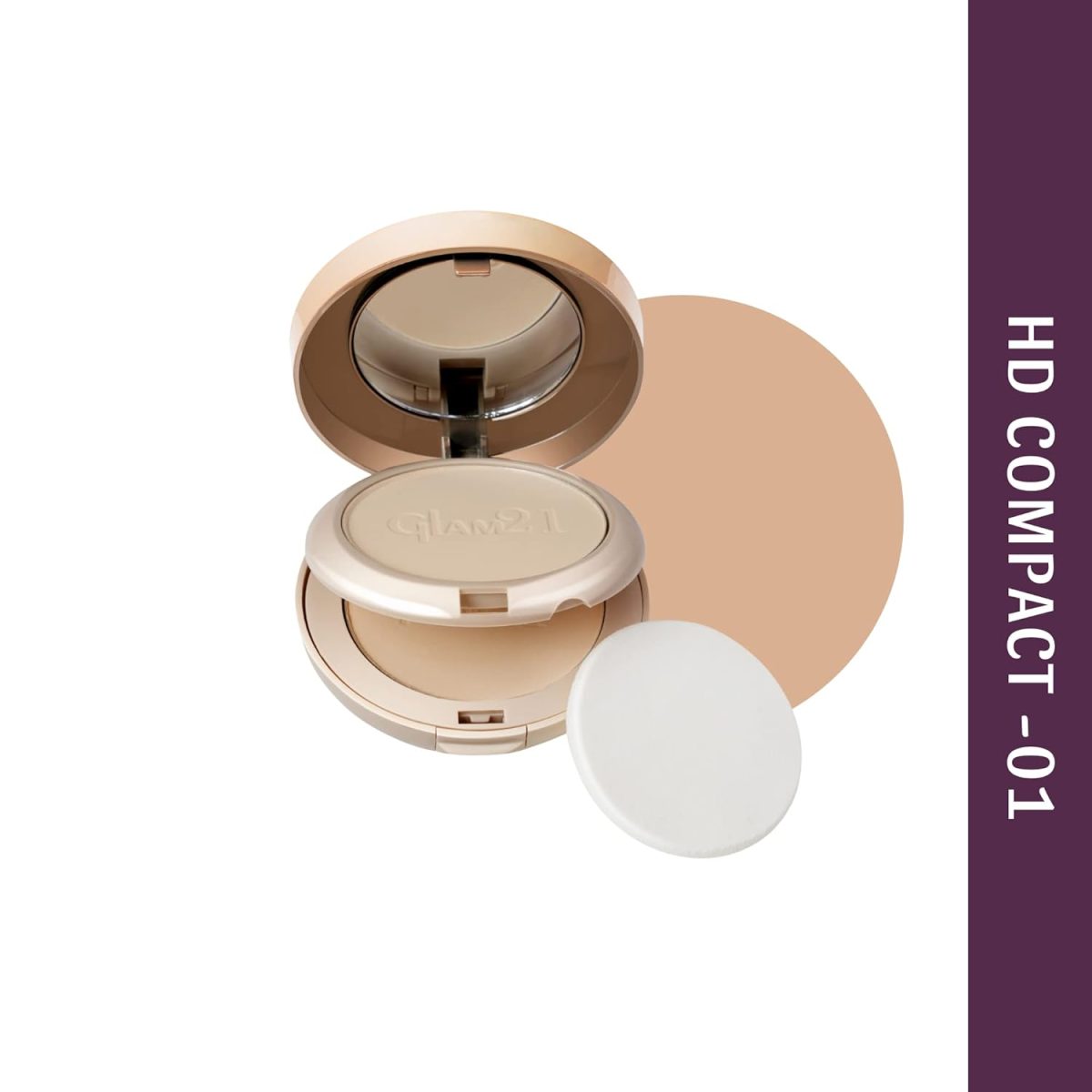Glam21 High Definition Compact Powder 2-in-1 20g | Long-lasting Mate Finish with Smooth Satin Texture - Image 2