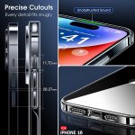 TheGiftKart Ultra-Hybrid Crystal Clear Back Case Cover for iPhone 16 | Shockproof Design | Camera Protection Bump | Hard Clear Back | Bumper Case Cover for iPhone 16 (PC & TPU, Transparent) - Image 8