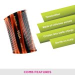 Vega Lice Hair Comb,Handmade, (India's No.1* Hair Comb Brand)For Men and Women, (HMC-37) - Image 4