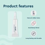 GUBB False/Fake Eyelash Glue Transparent Waterproof Eyelashes Extension Glue Adhesive - Natural Rubber Latex, Seamlessly Blend, Long Lasting & Durable - Image 2