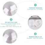 Hunky Dory 4pcs 5ml Transparent Unbreakable Lip Gloss Tubes, Empty Clear Lip Balm Containers Tubes for Cosmetics DIY, Oblique Mouth,Refillable Bottle Cream - Image 3